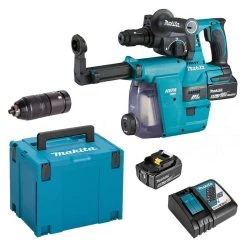 MAKITA MACHINES Perfo-burineur MAKITA DHR243RTJW SDS-Plus 18V Li-Ion (2x5Ah) 24 Mm