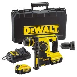 DEWALT MACHINES Perforateur Burineur DEWALT DCH254M2 SDS-Plus 18V XR Li-ion 2 X 4 Ah