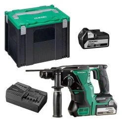HITACHI - HIKOKI Perforateur Burineur HIKOKI DH18DBL SDS-Plus 26 Mm – 18 V Li-ion (2 X 5,0 Ah) + HitCase
