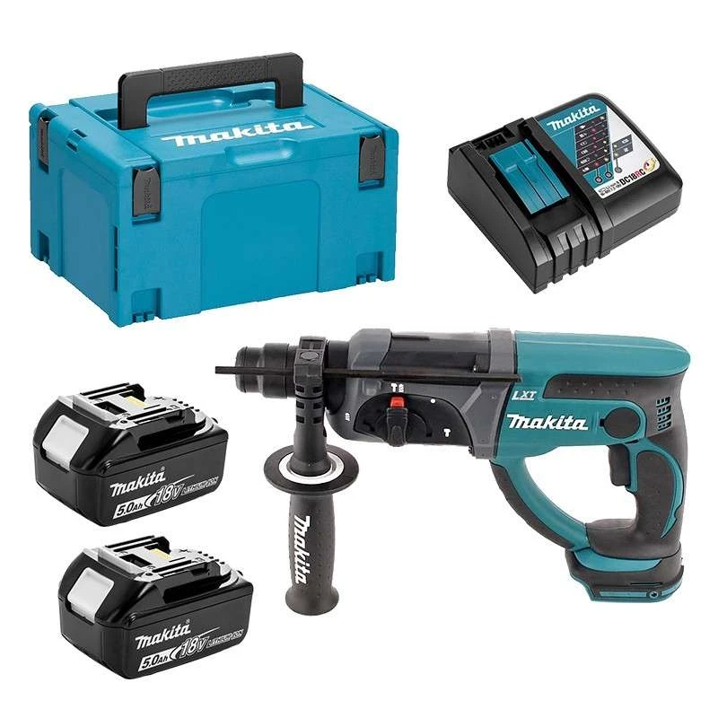 MAKITA MACHINES Perforateur Burineur SDS-Plus MAKITA DHR202RTJ 18 V 2 X 5.0 Ah LXT 1 MAKITA MACHINES Perforateur Burineur SDS-Plus MAKITA DHR202RTJ 18 V 2 X 5.0 Ah LXT