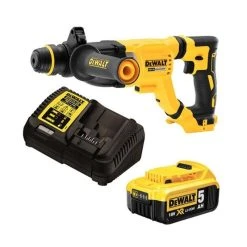 DEWALT MACHINES Perforateur-burineur SDS-Plus XR 18V Li-ion DEWALT DCH263P1 Ø28 Mm En Coffret Avec Batterie 5Ah Et Chargeur