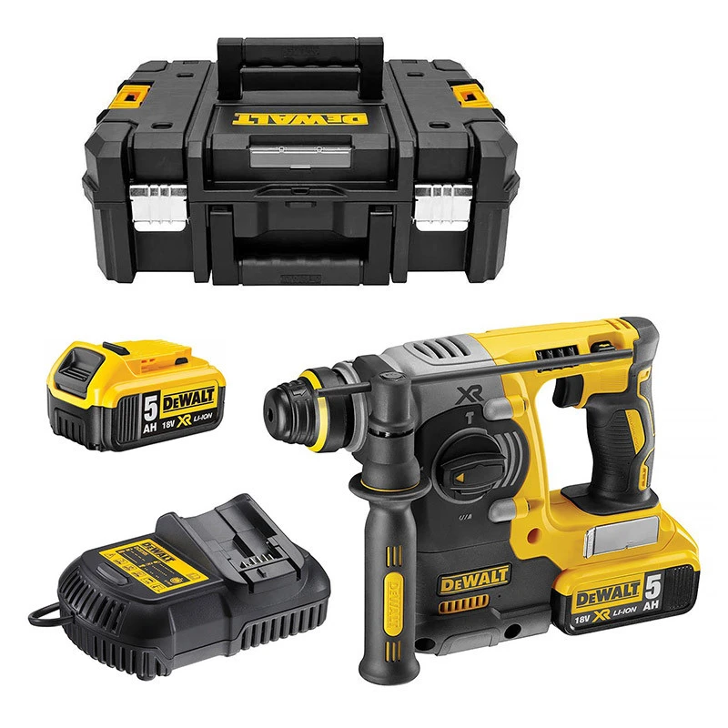 DEWALT MACHINES Perforateur DEWALT DCH273P2T SDS-Plus 3 Modes 18 V Li-ion (2 X 5 Ah) Moteur Sans Charbon 1 DEWALT MACHINES Perforateur DEWALT DCH273P2T SDS-Plus 3 Modes 18 V Li-ion (2 X 5 Ah) Moteur Sans Charbon