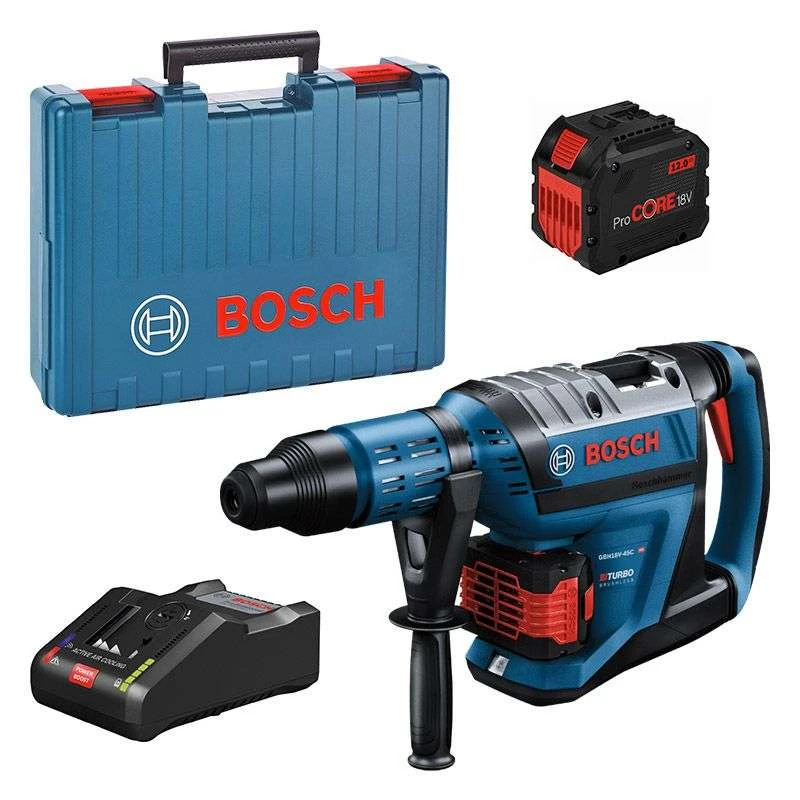 BOSCH MACHINES Perforateur Sans-fil BITURBO Avec SDS Max BOSCH GBH 18V-45 C Professional 18V (2x12Ah) 1 BOSCH MACHINES Perforateur Sans-fil BITURBO Avec SDS Max BOSCH GBH 18V-45 C Professional 18V (2x12Ah)