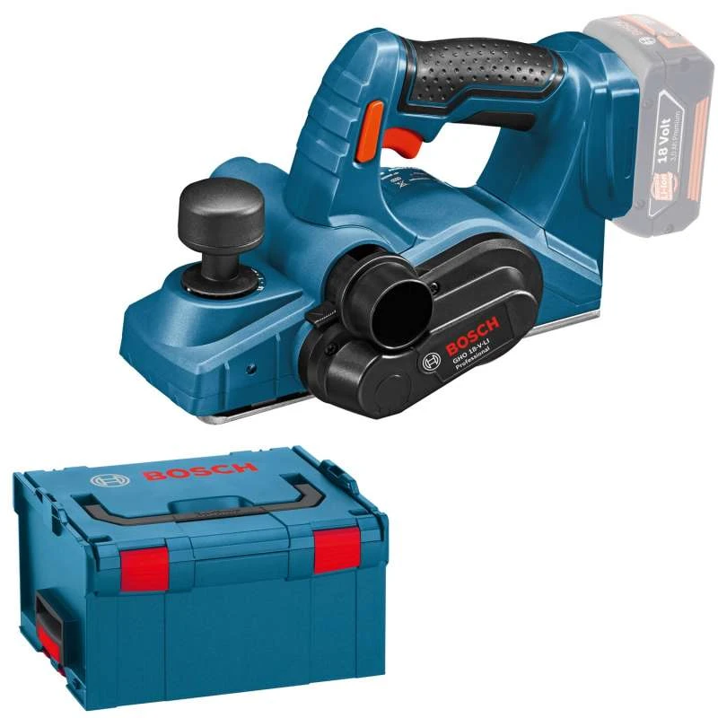 BOSCH MACHINES Rabot Sans-fil BOSCH GHO 18 V-LI Professional + L-Boxx (machine Nue) 1 BOSCH MACHINES Rabot Sans-fil BOSCH GHO 18 V-LI Professional + L-Boxx (machine Nue)