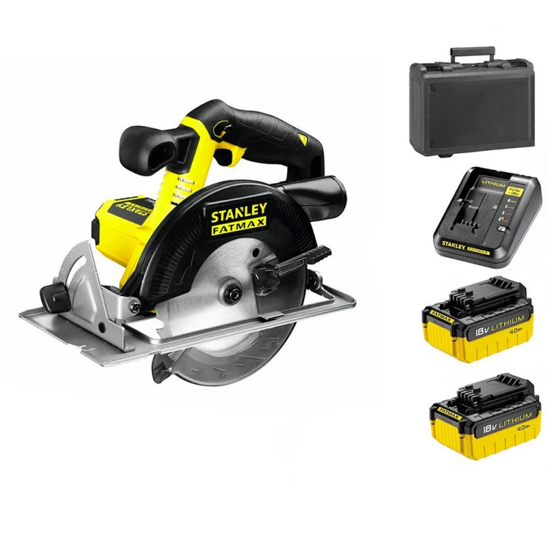 Scie Circulaire 165mm STANLEY FMC660M2 FATMAX Lithium 18V - 2 Batteries 4,0 Ah 1 Scie Circulaire 165mm STANLEY FMC660M2 FATMAX Lithium 18V - 2 Batteries 4,0 Ah