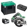 HITACHI - HIKOKI Scie Circulaire 18V HKOKI C1806DAWRZ 2 X 5,0Ah Ø 165mm 57mm
