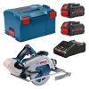 BOSCH MACHINES Scie Circulaire Sans Fil BITURBO BOSCH GKS 18V-68 GC Professional En L-Boxx (2x8Ah)
