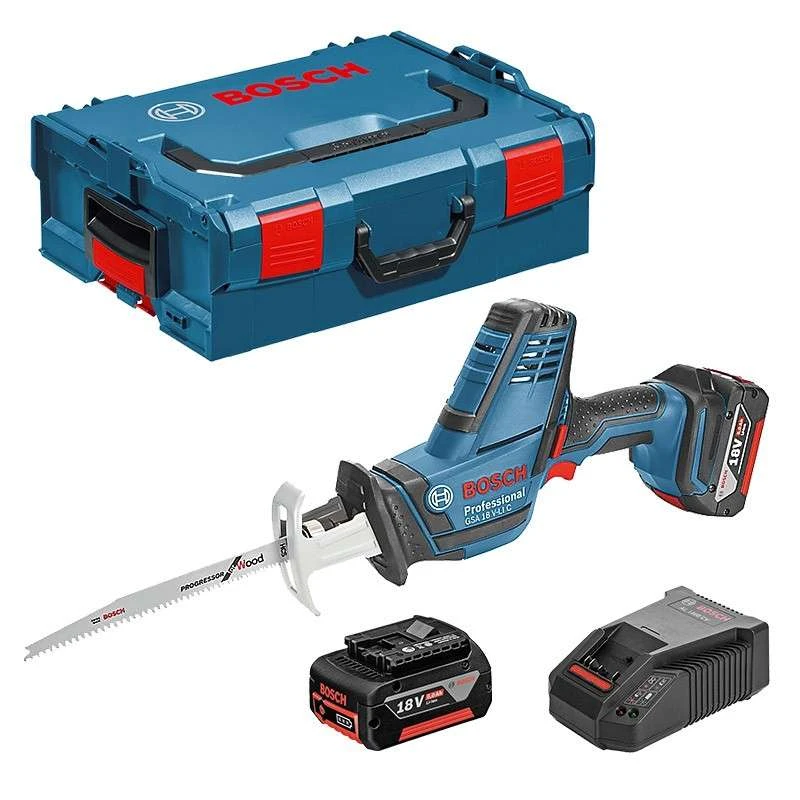BOSCH MACHINES Scie Sabre Sans Fil BOSCH GSA 18 V-LI C Professional (2 X 5,0 Ah) + L-Boxx 1 BOSCH MACHINES Scie Sabre Sans Fil BOSCH GSA 18 V-LI C Professional (2 X 5,0 Ah) + L-Boxx