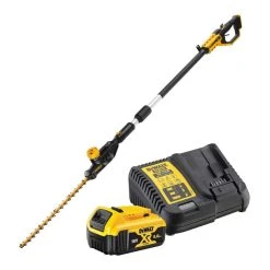 DEWALT MACHINES Taille-haies Sur Perche XR 18V 55cm/25mm DEWALT DCMPH566P1-QW 1 Batterie 5Ah Li-Ion + Chargeur