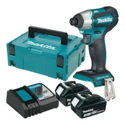MAKITA MACHINES Visseuse à Chocs 18V Li-Ion MAKITA DTD155RFJ 140 Nm - 2 Batteries 3Ah + Coffret + Chargeur