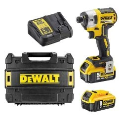 DEWALT MACHINES Visseuse à Chocs DEWALT DCF887P2 18V (2 X 5 Ah) Li-Ion XR Moteur Sans Charbon