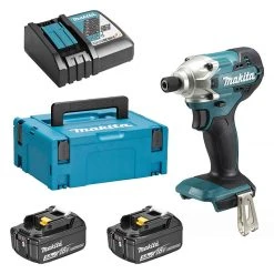 MAKITA MACHINES Visseuse à Chocs MAKITA DTD156RFJ 18 V Li-Ion 3 Ah 155 Nm (2 X 3,0 Ah)